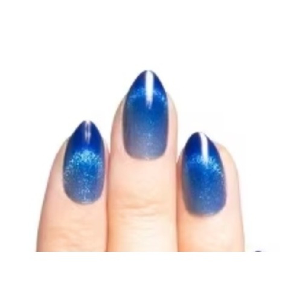 Olive and June Night Sky‎ Velvet French Almond Medium Press On Nails 32ct NEW - Picture 2 of 3